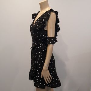Simplee brand polka dot mini dress sz M NWT